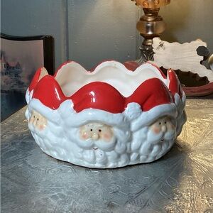 Royal Norfolk Ceramic Christmas Santa Holiday Bowl
